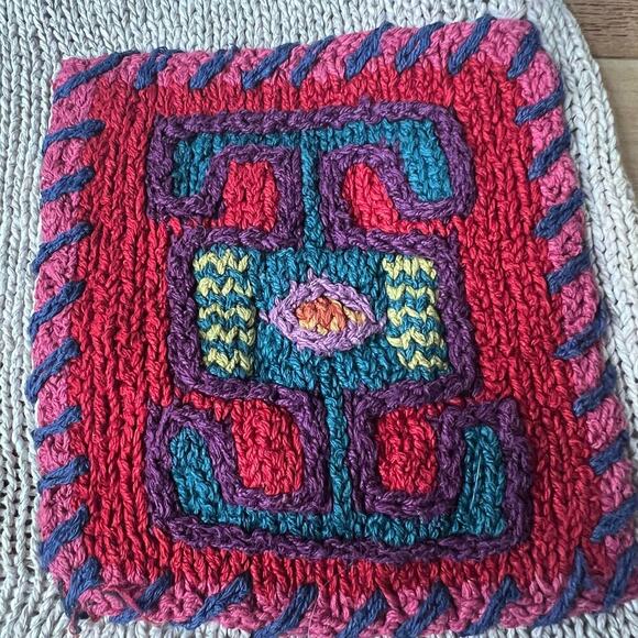 VTG Northern Isles Sweater Vest Sz XL Art Teacher Grannycore Lagenlook Knit Boho - Picture 6 of 12